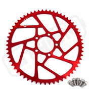 KKE 58T Aluminum Sprocket For SurRon Light Bee-X For Segway For Rawrr Mantis X (.) - Red - E-Motor Parts