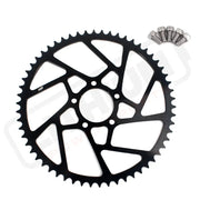 KKE 60T Aluminum Sprocket For SurRon Light Bee-X Rawrr Mantis X E-Ride Pro SS (.) - Black - Sprocket