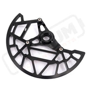 KKE Aluminum Front Brake Disc Guard Fit SURRON Light Bee-X and RAWRR Mantis Mantis X 2019-2024 (.) - Black - E-Motor