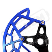 KKE Aluminum Front Brake Disc Guard Fit SURRON Light Bee-X and RAWRR Mantis Mantis X 2019-2024 (.) - E-Motor Parts