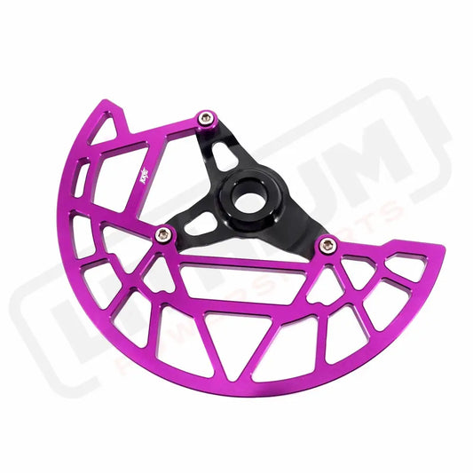 KKE Aluminum Front Brake Disc Guard Fit SURRON Light Bee-X and RAWRR Mantis Mantis X 2019-2024 (.) - Purple - E-Motor