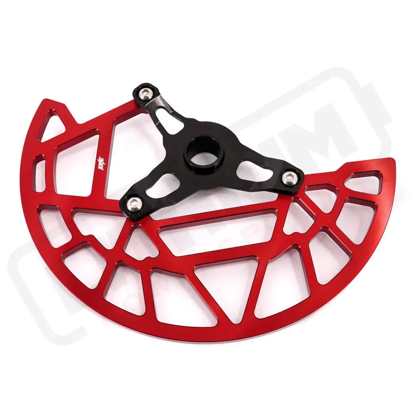 KKE Aluminum Front Brake Disc Guard Fit SURRON Light Bee-X and RAWRR Mantis Mantis X 2019-2024 (.) - Red - E-Motor Parts