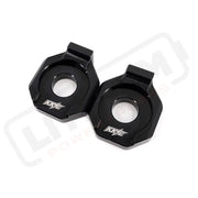 KKE Axle Chain Adjuster Blocks Fit Rawrr Mantis Mantis X Black and Red - E-Motor Parts