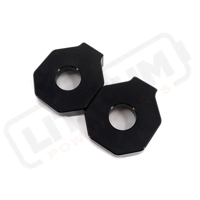 KKE Axle Chain Adjuster Blocks Fit Rawrr Mantis Mantis X Black and Red - E-Motor Parts