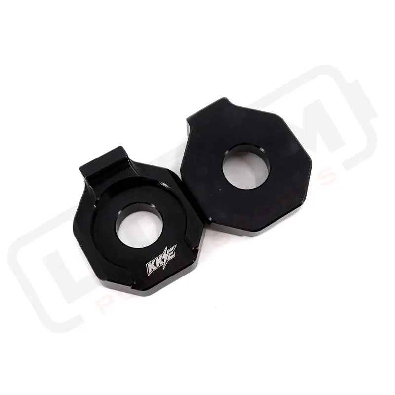 KKE Axle Chain Adjuster Blocks Fit Rawrr Mantis Mantis X Black and Red - E-Motor Parts