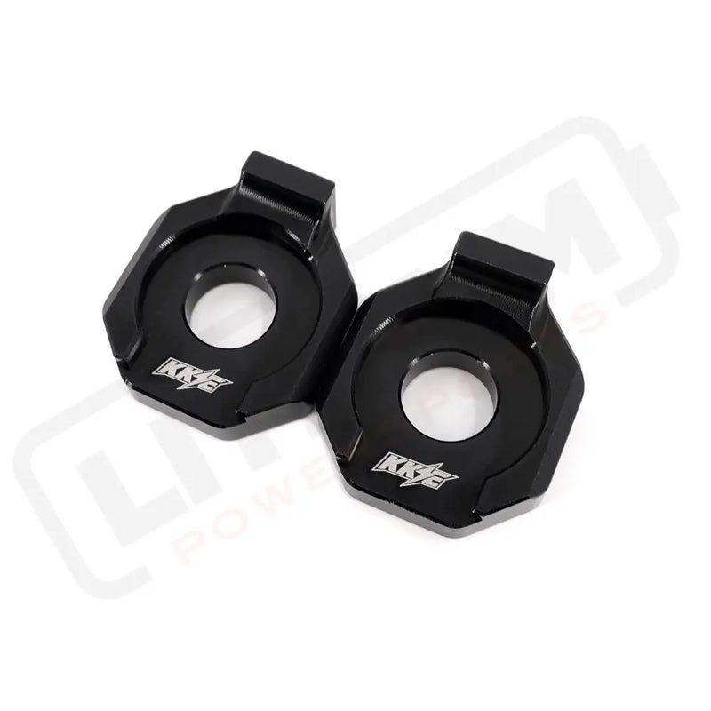 KKE Axle Chain Adjuster Blocks Fit Rawrr Mantis Mantis X Black and Red - Black - E-Motor Parts