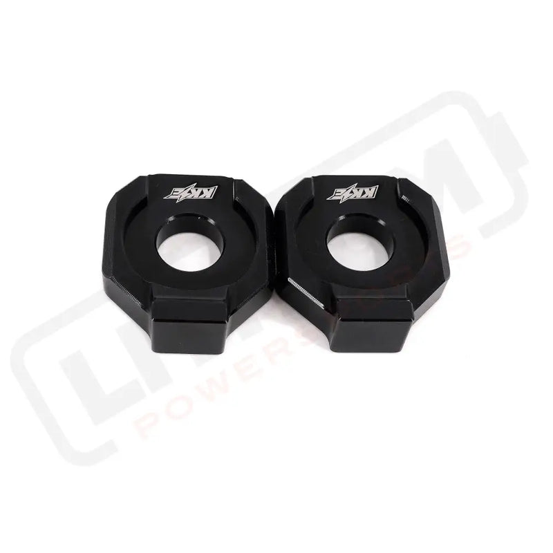 KKE Axle Chain Adjuster Blocks Fit Rawrr Mantis Mantis X Black and Red - E-Motor Parts