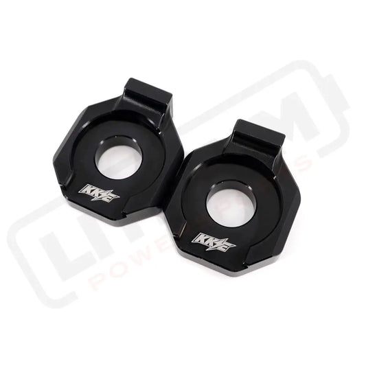 KKE Axle Chain Adjuster Blocks Fit Rawrr Mantis Mantis X Black and Red Chain Tensioner