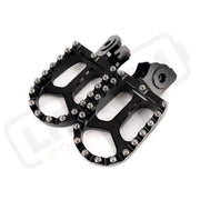 KKE CNC Footpegs Billet Foot Rest Fit Talaria Sting MX3 / MX4 (.) - Black - E-Motor Parts