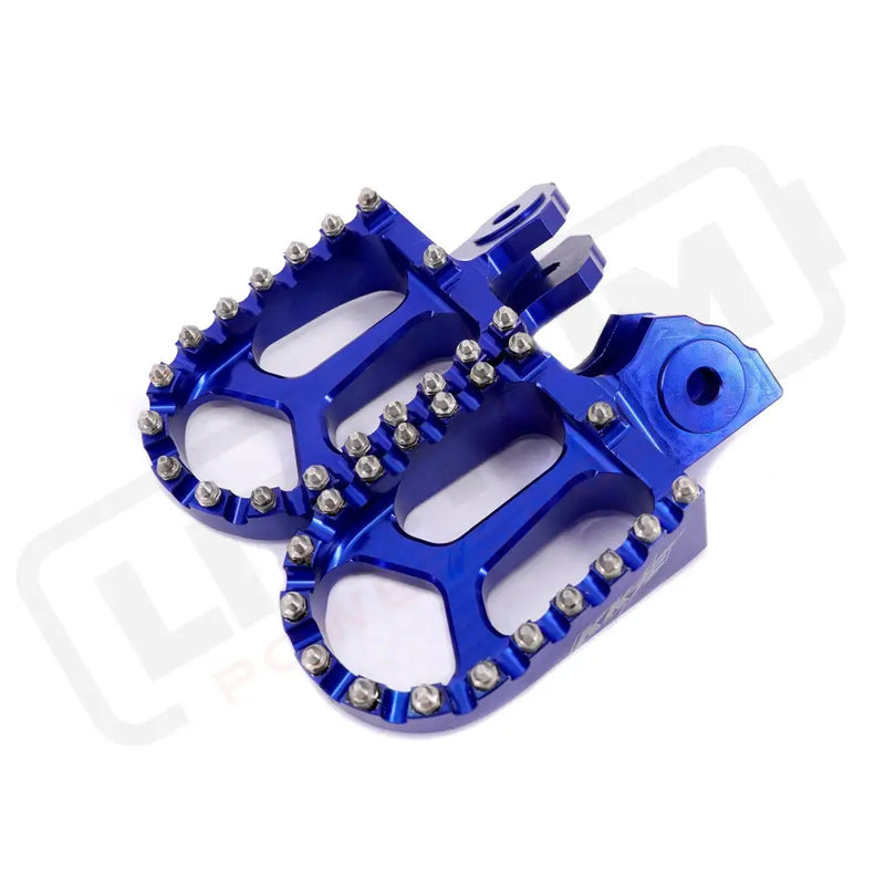 KKE CNC Footpegs Billet Foot Rest Fit Talaria Sting MX3 / MX4 (.) - Blue - E-Motor Parts
