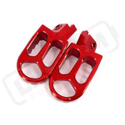 KKE Footpegs Billet Foot Rest For Rawrr Mantis Mantis X Red and Black - Footpegs