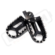 KKE Footpegs Billet Foot Rest For Rawrr Mantis Mantis X Red and Black - Footpegs