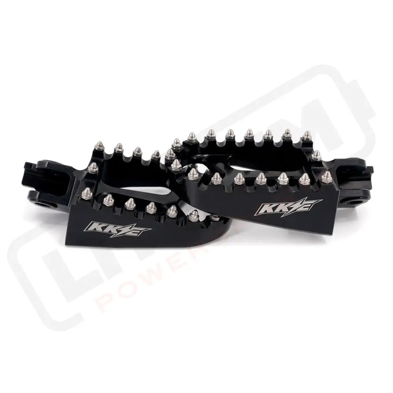 KKE Footpegs Billet Foot Rest For Rawrr Mantis Mantis X Red and Black - Footpegs