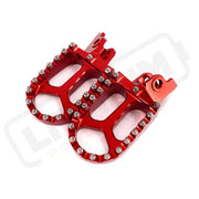 KKE Footpegs Billet Foot Rest For Rawrr Mantis Mantis X Red and Black - Red - Footpegs