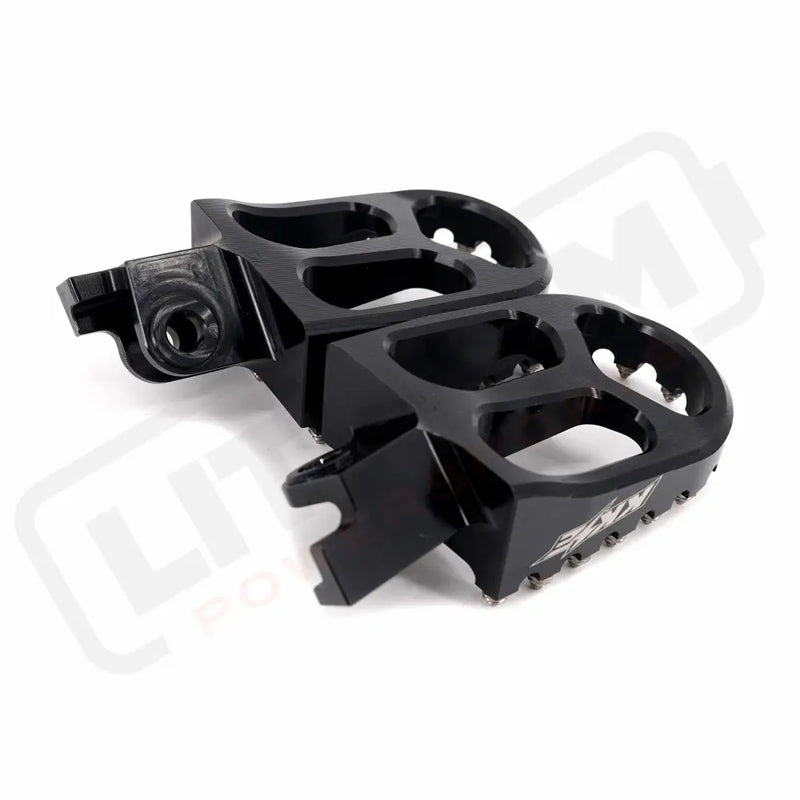 KKE Footpegs Billet Foot Rest For Rawrr Mantis Mantis X Red and Black - E-Motor Parts