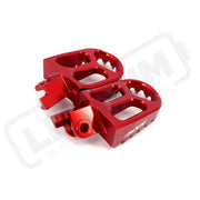 KKE Footpegs Billet Foot Rest For Rawrr Mantis Mantis X Red and Black - E-Motor Parts