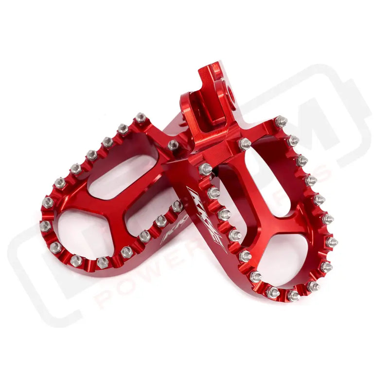 KKE Footpegs Billet Foot Rest For Rawrr Mantis Mantis X Red and Black - E-Motor Parts