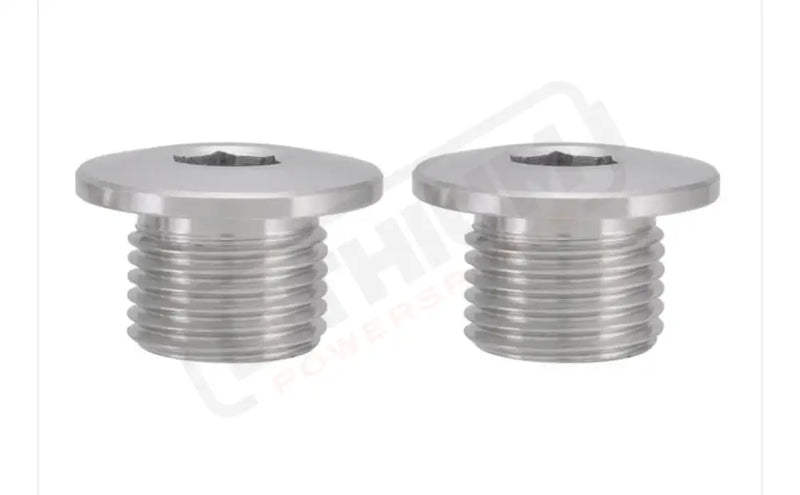 KKE Fork Axle End-Nuts for Surron Segway E-moto (Set of 2) - Silver / Aluminum - Titanium Bolts