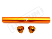 KKE Fork Custom Aluminum Axle and Two Axle End-Bolts (3 Pieces) - Orange - Suspension