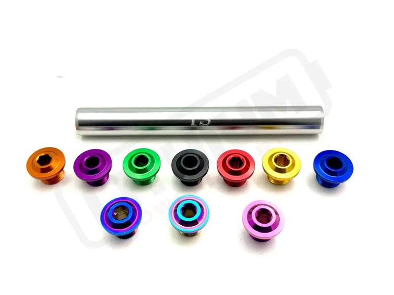 KKE Fork Custom Aluminum Axle and Two Axle End-Bolts (3 Pieces) - Suspension