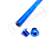 KKE Fork Custom Titanium Axle and Two Axle End-Bolts - Blue - Titanium Bolts