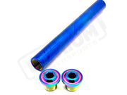 KKE Fork Custom Titanium Axle and Two Axle End-Bolts - Rainbow - Titanium Bolts