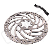 KKE Front 220MM Disc with Adapter For Surron Light Bee X Segway X160/X260 ERide Pros SS Talaria MX3 (.) - Silver Disc