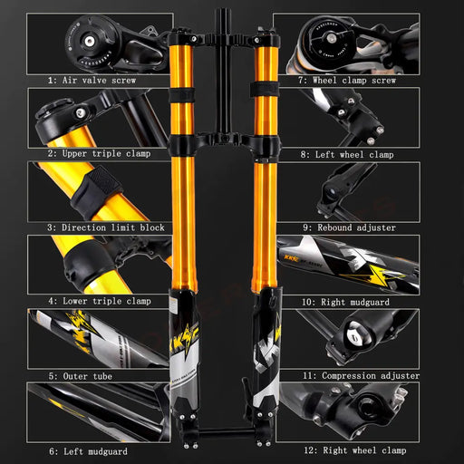 KKE Front Fork Suspension Fit Surron Light Bee E-Ride Pro-SS Talaria Sting MX3/MX4/R - E-Motor Suspension