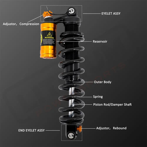KKE Modified Rear Suspension Shock for Surron Light Bee X - Lithium Powersports