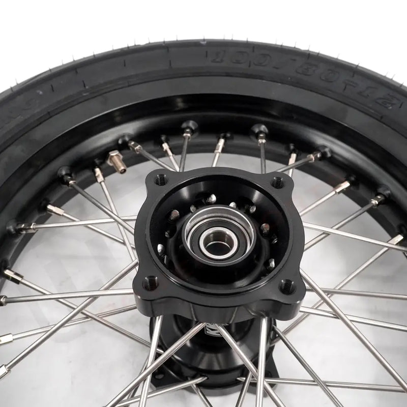 KKE Rawrr Mantis X 2024-2025 1.85*12’‘ & 2.15*12’‘ E-Bike Mini Wheels Kit with Tires Fit Black - Motorcycle Rims &