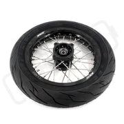 KKE Rawrr Mantis X 2024-2025 1.85*12’‘ & 2.15*12’‘ E-Bike Mini Wheels Kit with Tires Fit Black - Motorcycle Rims &