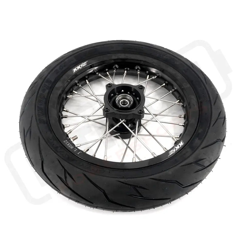 KKE Rawrr Mantis X 2024-2025 1.85*12’‘ & 2.15*12’‘ E-Bike Mini Wheels Kit with Tires Fit Black - Motorcycle Rims &