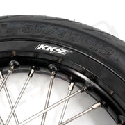 KKE Rawrr Mantis X 2024-2025 1.85*12’‘ & 2.15*12’‘ E-Bike Mini Wheels Kit with Tires Fit Black - Motorcycle Rims &
