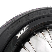 KKE Rawrr Mantis X 2024-2025 1.85*12’‘ & 2.15*12’‘ E-Bike Mini Wheels Kit with Tires Fit Black - Motorcycle Rims &