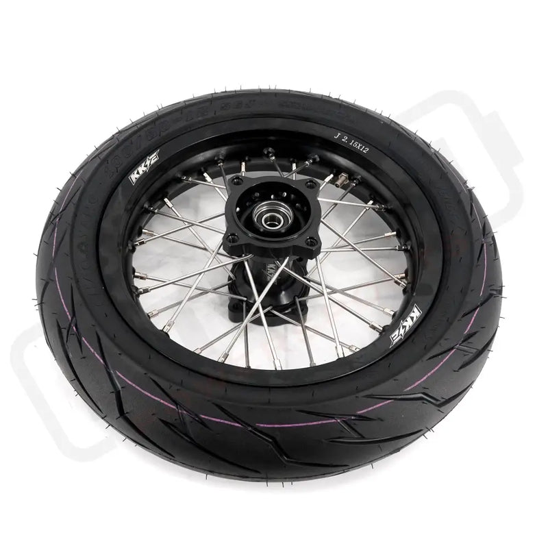 KKE Rawrr Mantis X 2024-2025 1.85*12’‘ & 2.15*12’‘ E-Bike Mini Wheels Kit with Tires Fit Black - Motorcycle Rims &