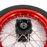 KKE Rawrr Mantis X 2024-2025 1.85*12’‘ & 2.15*12’‘ E-Bike Mini Wheels Kit with Tires Red Rims Motorcycle Rims & Wheels