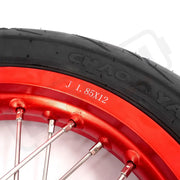 KKE Rawrr Mantis X 2024-2025 1.85*12’‘ & 2.15*12’‘ E-Bike Mini Wheels Kit with Tires Red Rims Motorcycle Rims & Wheels
