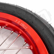 KKE Rawrr Mantis X 2024-2025 1.85*12’‘ & 2.15*12’‘ E-Bike Mini Wheels Kit with Tires Red Rims Motorcycle Rims & Wheels