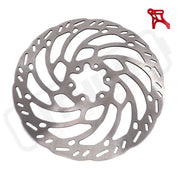 KKE Rear 220MM Disc with Adapter For SurRon Light Bee X Segway X160/X260 E-Ride Pro SS - Silver Rotor with Red Adapter