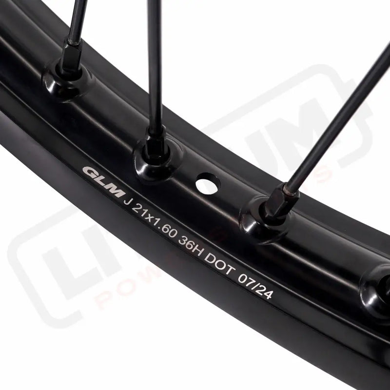 KKE Stark Varg Enduro 1.6*21’’ & 2.15*18’’ CNC Hub Electric Dirtbike Alloy Wheels Rims All Black