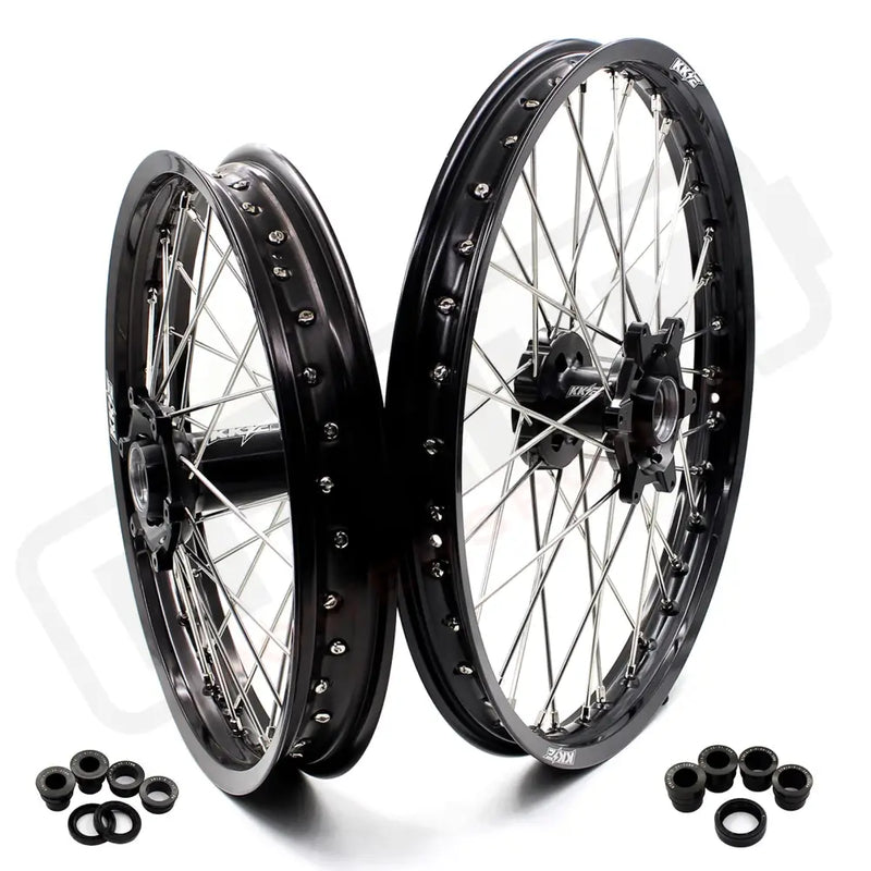 KKE Stark Varg Enduro 1.6*21’’ & 2.15*18’’ CNC Hub Electric Dirtbike Alloy Wheels Rims Black Hub
