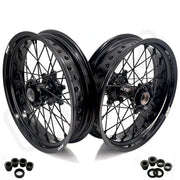 KKE Stark Varg MX & EX 3.5*17’’ & 4.25*17’’ Supermoto Wheels Rims Electric Dirt Bike All Black - Wheels