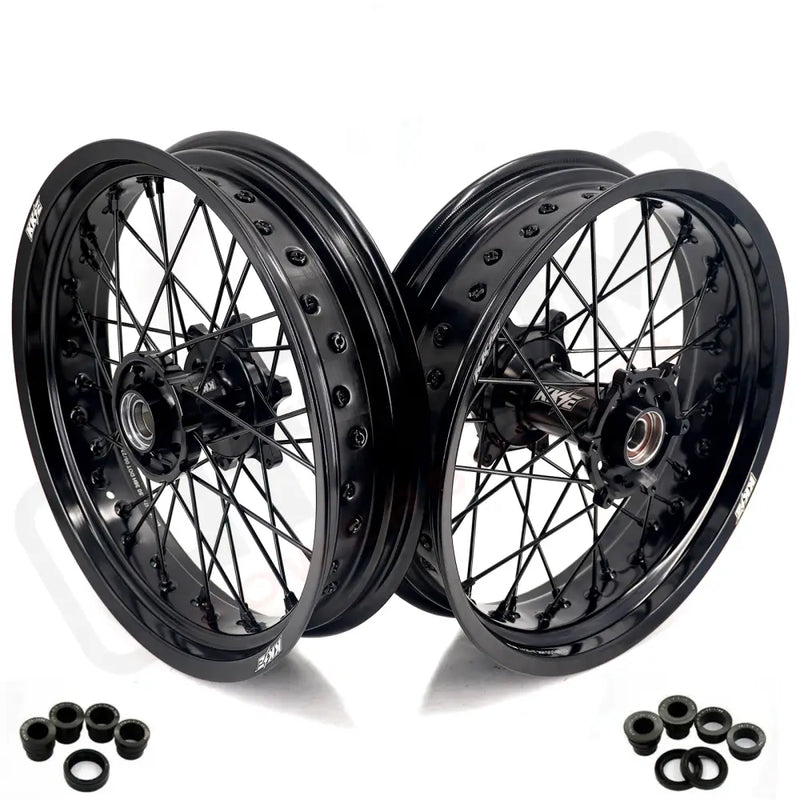 KKE Stark Varg MX & EX 3.5*17’’ & 4.25*17’’ Supermoto Wheels Rims Electric Dirt Bike All Black - Wheels