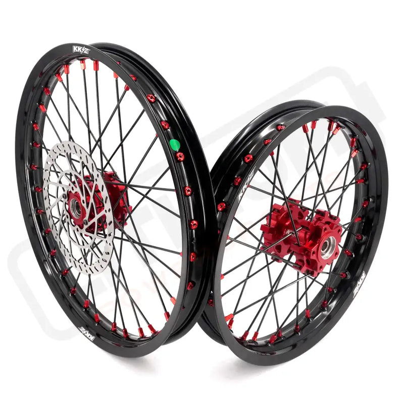 KKE Surron Light Bee X 2019-2025 1.6*19’’ & 1.85*16’’ Wheels Rim Red Nipples - Motorcycle Rims & Wheels