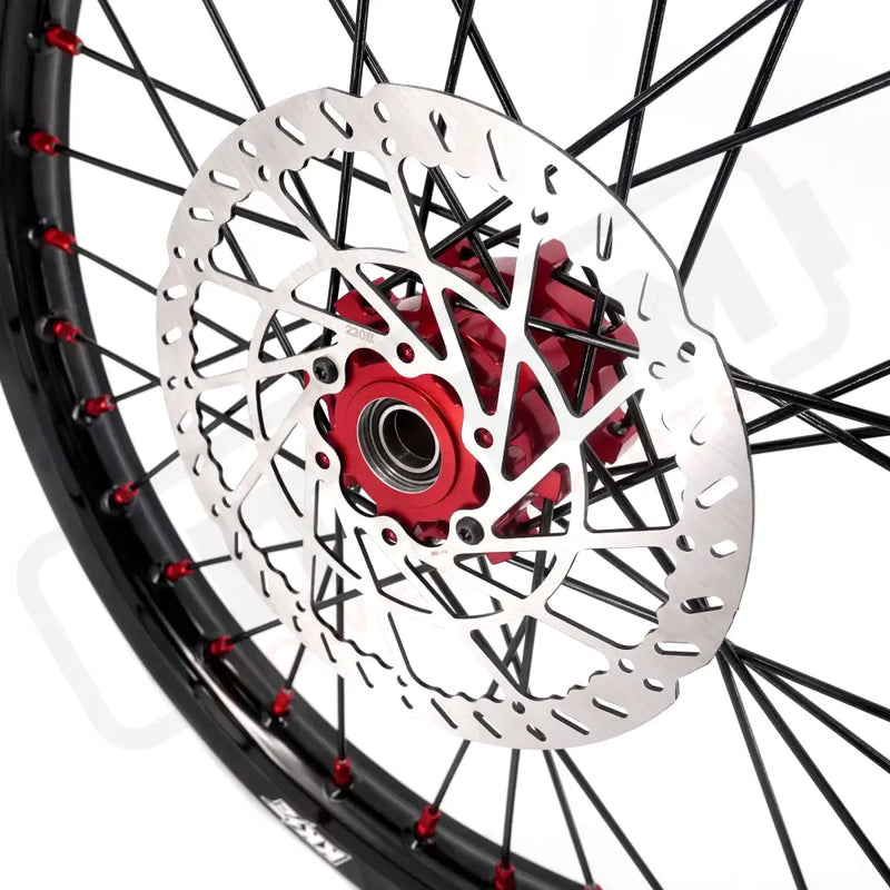 KKE Surron Light Bee X 2019-2025 1.6*19’’ & 1.85*16’’ Wheels Rim Red Nipples - Motorcycle Rims & Wheels
