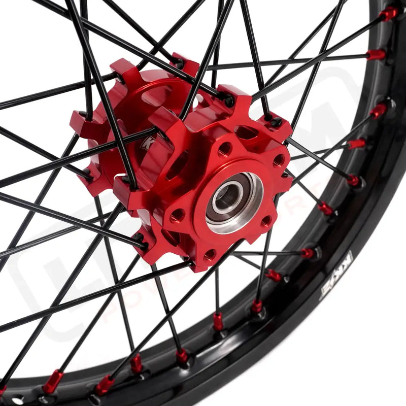 KKE Surron Light Bee X 2019-2025 1.6*19’’ & 1.85*16’’ Wheels Rim Red Nipples - Motorcycle Rims & Wheels