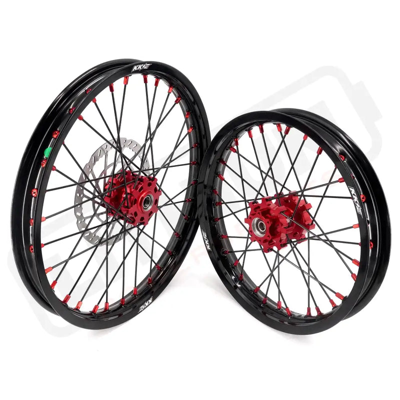 KKE Surron Light Bee X 2019-2025 1.6*19’’ & 1.85*16’’ Wheels Rim Red Nipples - Motorcycle Rims & Wheels