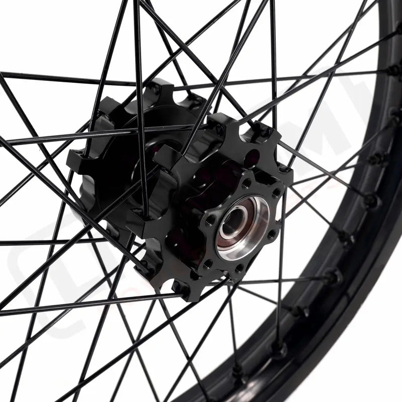 KKE Surron Light Bee X E-Ride Pro SS 1.6*21’’ & 1.85*18’’ E-bike Wheels - Black Hub, Black Rim, Black Nipple, Black