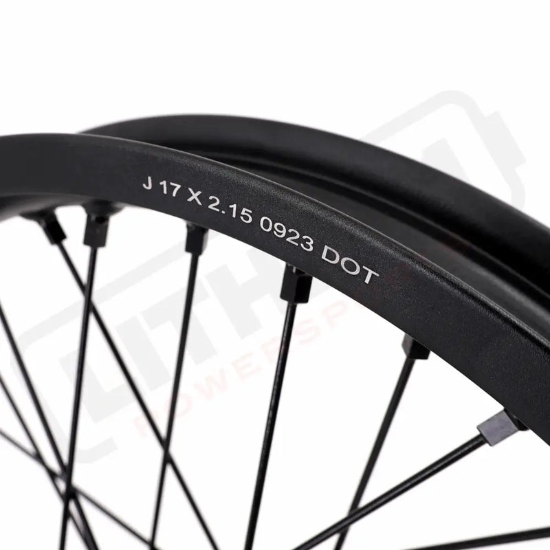KKE Surron Light Bee X E-Ride Pro SS 2.15*17’’ & 2.5*17’’ E-bike Wheels - Black Hub, Black Rim, Black Nipple, Black