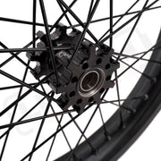 KKE Surron Light Bee X E-Ride Pro SS 2.15*17’’ & 2.5*17’’ E-bike Wheels - Black Hub, Black Rim, Black Nipple, Black